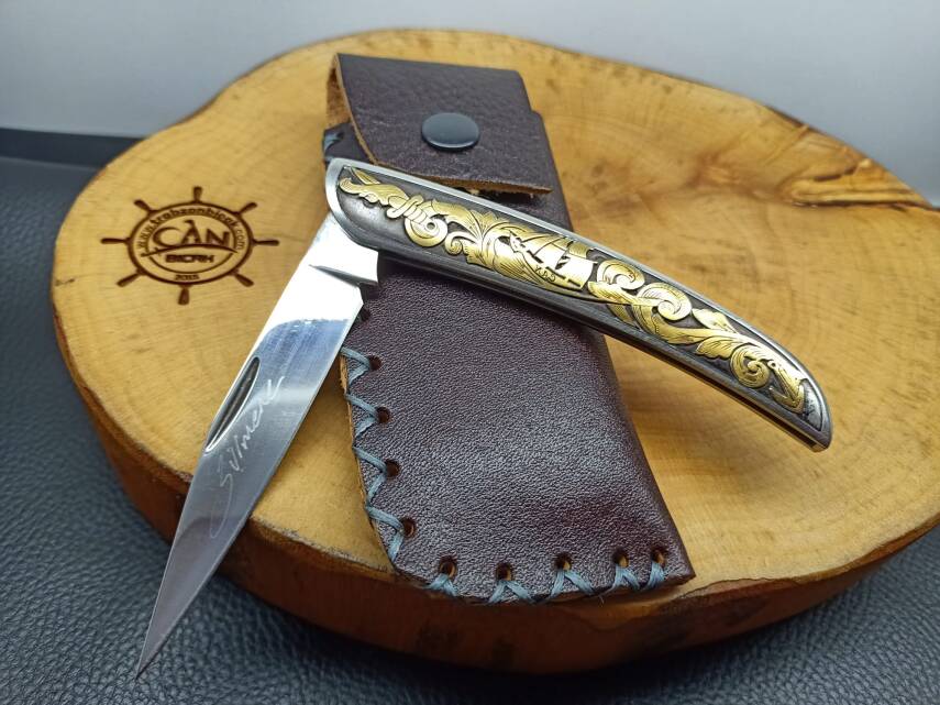 14K Altın İşleme Sürmene Çakısı - 1