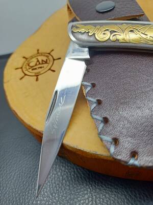 14K Altın İşleme Sürmene Çakısı - 4