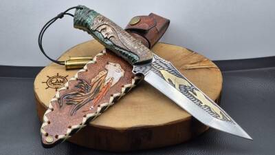 Aslan-Börk Gravür İşleme Av Bıçağı