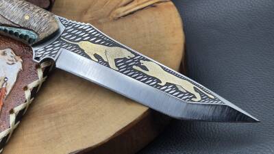 Aslan-Börk Gravür İşleme Av Bıçağı - 2