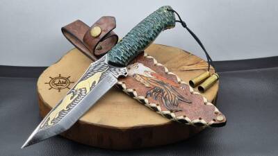 Aslan-Börk Gravür İşleme Av Bıçağı - 4