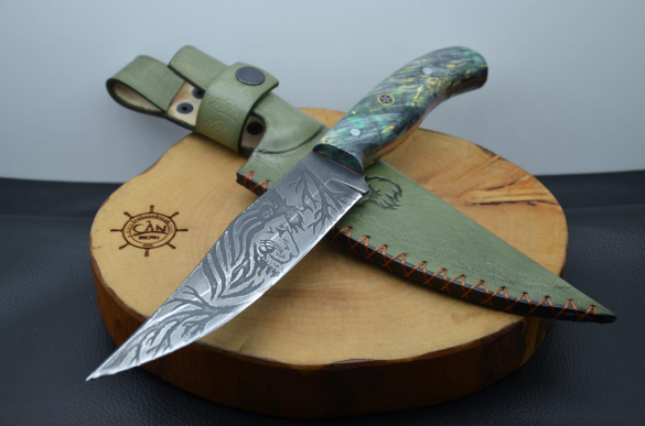 Aslan Figür İşleme Av Bıçağı - 3