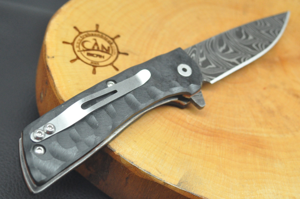 Bushcraft Model Damascus Çelik Klipsli Çakı - 3