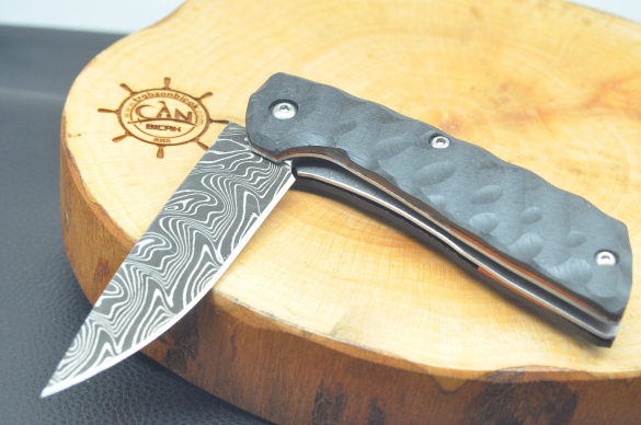 Bushcraft Model Damascus Çelik Klipsli Çakı - 4