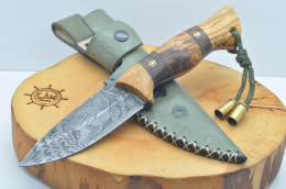 Bushcraft Model Gravür İşlemeli Av Bıçağı