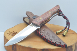 Bushcraft Model Stabilize Kabza Kamp Bıçağı