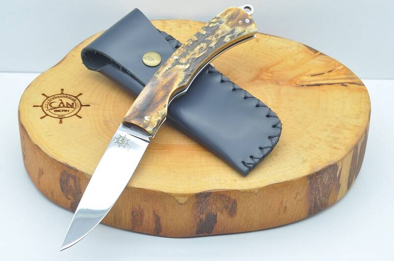 Geyik Boynuzu Sap Kilitli Çakı - 1