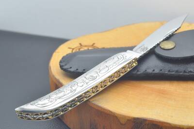 Gravür İşleme Kabza Sürmene Çakısı - 4