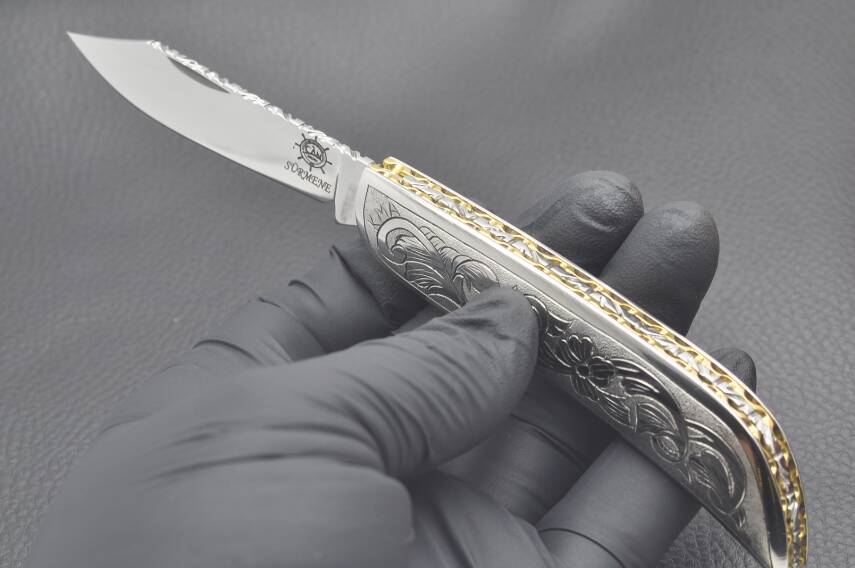 Gravür İşleme Kabza Sürmene Çakısı - 6