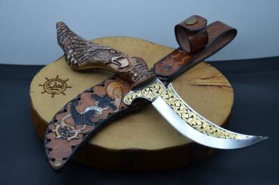 Kartal Gravür İşleme Av Bıçağı