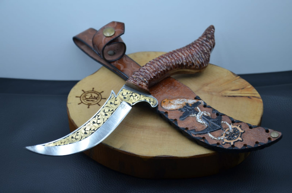 Kartal Gravür İşleme Av Bıçağı - 4