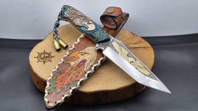 Kartal Gravür İşleme Av Bıçağı