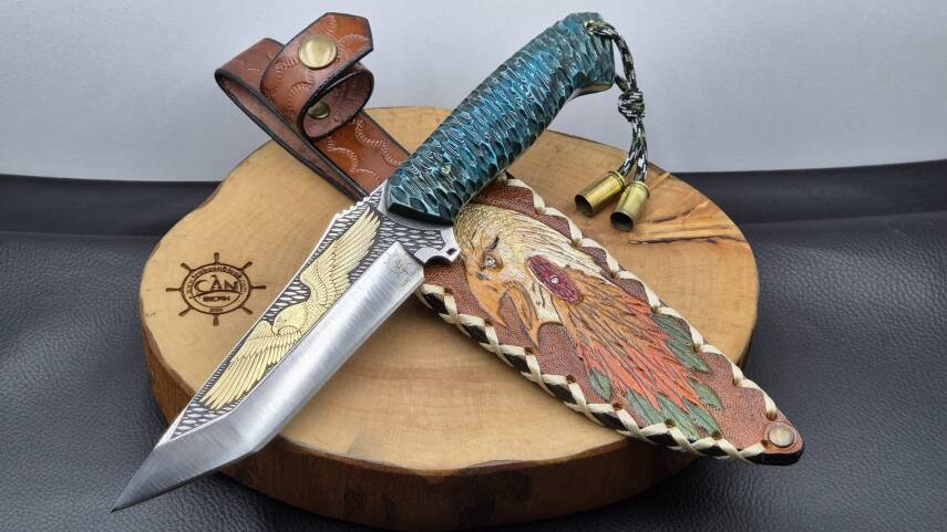 Kartal Gravür İşleme Av Bıçağı - 4