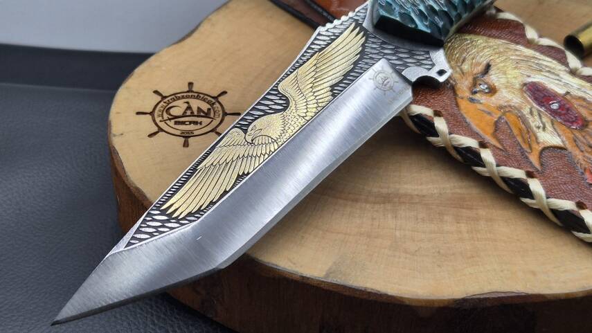 Kartal Gravür İşleme Av Bıçağı - 5