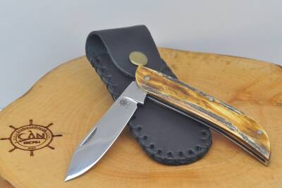 Orta Boy Geyik Boynuzu Sap Sürmene Çakısı