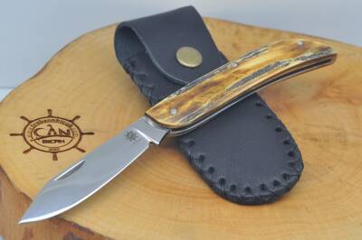 Orta Boy Geyik Boynuzu Sap Sürmene Çakısı - 2