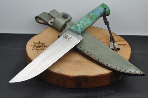 Stabilize Akçaağaç Kabza N690 Böhler Çelik Kasap Seti - 5