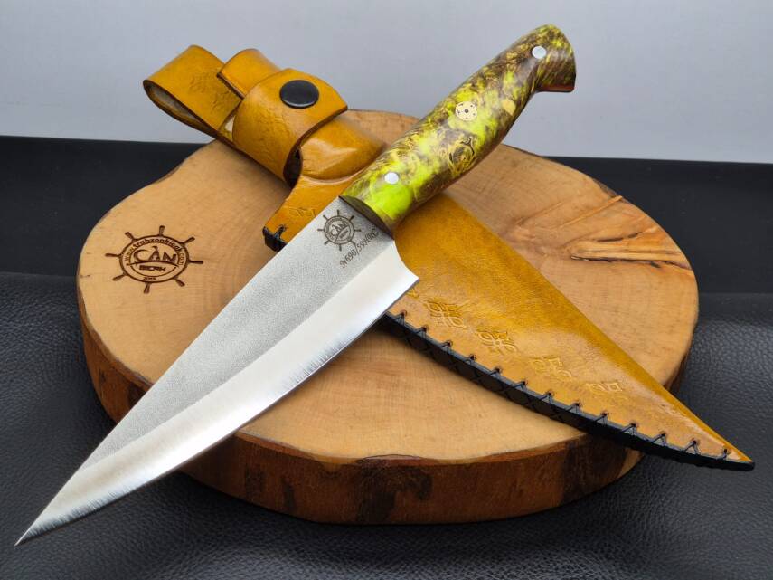 Stabilize Akçaağaç Kabza Şef Bıçağı - 1