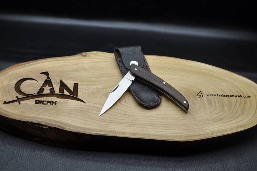 Sürmene El yapımı Gül ve Venge Ağacı Kabza Çakı - 3