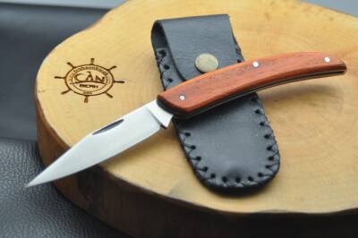 Sürmene El yapımı Gül ve Venge Ağacı Kabza Çakı - 5