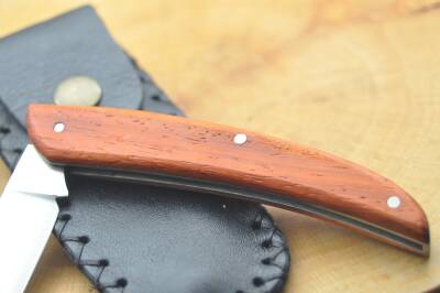 Sürmene El yapımı Gül ve Venge Ağacı Kabza Çakı - 7