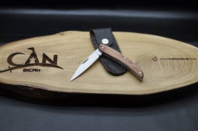 Sürmene El yapımı Gül ve Venge Ağacı Kabza Çakı - 8