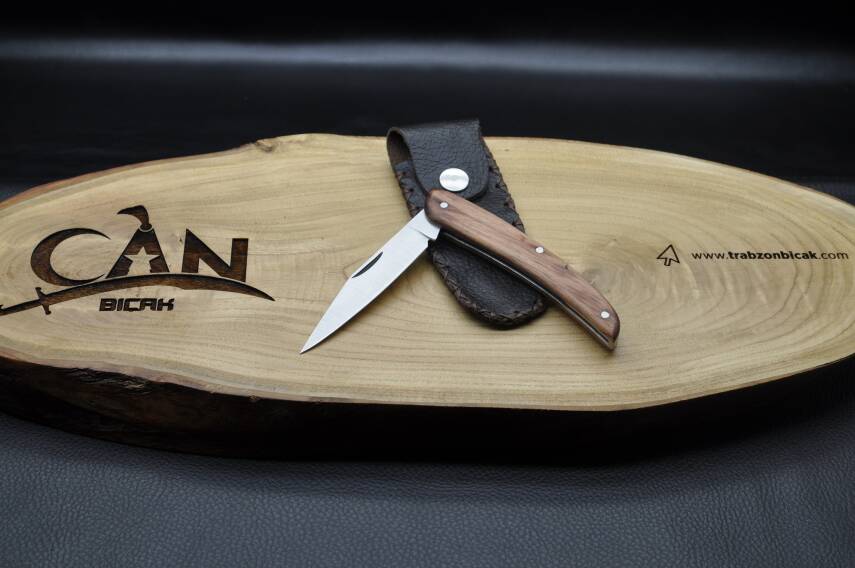 Sürmene El yapımı Gül ve Venge Ağacı Kabza Çakı - 8