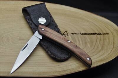 Sürmene El yapımı Gül ve Venge Ağacı Kabza Çakı - 10