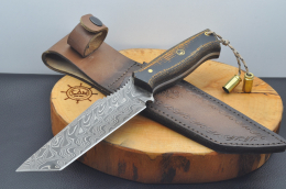 Tanto Model Damascus Çelik Av Bıçağı